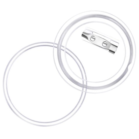  Przypinki z zapięciami, 100 szt., akryl, 44 mm Lumarko!