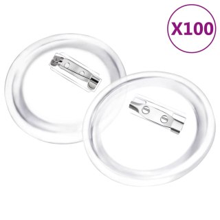  Przypinki z zapięciami, 100 szt., akryl, 58 mm Lumarko!