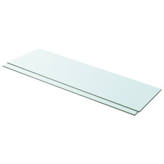  Półki, 2 szt., szklany, przezroczysty panel, 100 x 30 cm Lumarko!