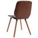  Krzesła stołowe, 4 szt., szare, tapicerowane tkaniną Lumarko!