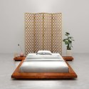  Rama łóżka futon w japońskim stylu, drewno akacjowe, 100x200 cm Lumarko!