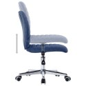  Krzesła stołowe, 4 szt., niebieskie, tapicerowane tkaniną Lumarko!