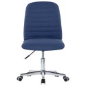  Krzesła stołowe, 6 szt., niebieskie, tapicerowane tkaniną Lumarko!