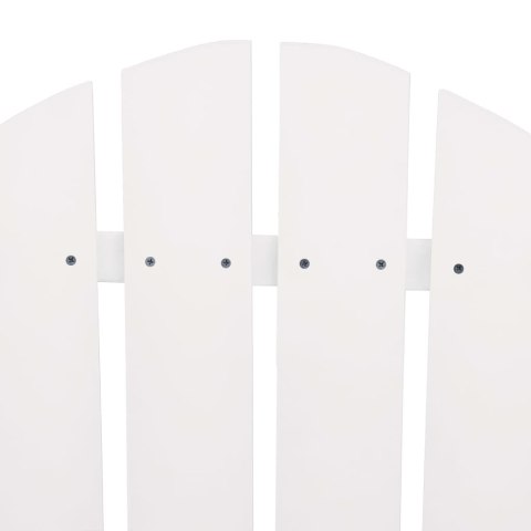  Krzesło ogrodowe Adirondack, lite drewno jodłowe, białe Lumarko!