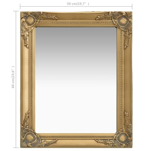  Lustro ścienne w stylu barokowym, 50x60 cm, złote Lumarko!