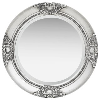  Lustro ścienne w stylu barokowym, 50 cm, srebrne Lumarko!