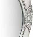  Lustro ścienne w stylu barokowym, 50 cm, srebrne Lumarko!