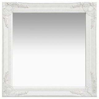  Lustro ścienne w stylu barokowym, 60x60 cm, białe Lumarko!
