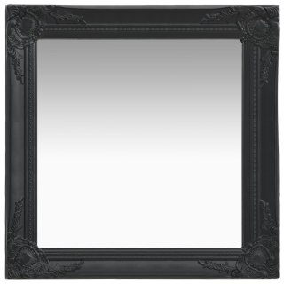  Lustro ścienne w stylu barokowym, 60x60 cm, czarne Lumarko!