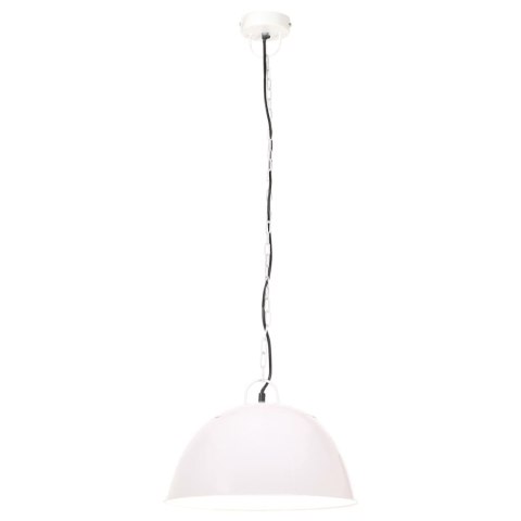  Industrialna lampa wisząca, 25 W, biała, okrągła, 41 cm, E27 Lumarko!