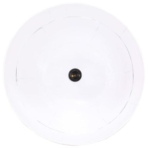  Industrialna lampa wisząca, 25 W, biała, okrągła, 41 cm, E27 Lumarko!