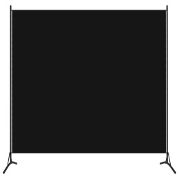  Parawan 1-panelowy, czarny, 175 x 180 cm