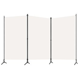  Parawan 3-panelowy, biały, 260 x 180 cm