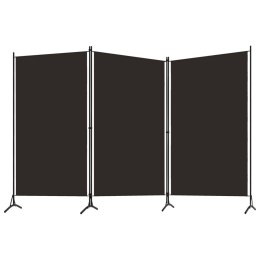  Parawan 3-panelowy, brązowy, 260 x 180 cm