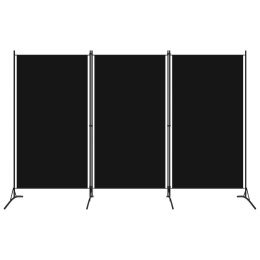 Lumarko Parawan 3-panelowy, czarny, 260 x 180 cm