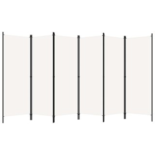  Parawan 6-panelowy, biały, 300 x 180 cm Lumarko!