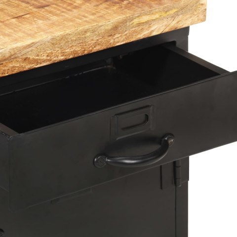  Szafka nocna, 40 x 30 x 52 cm, surowe drewno mango Lumarko!