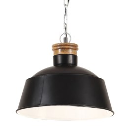 Industrialna lampa wisząca, 32 cm, czarna, E27 Lumarko!