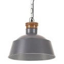  Industrialna lampa wisząca, 32 cm, szara, E27 Lumarko!