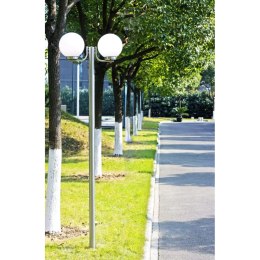  Lampa, latarnia ogrodowa, stojąca (220 cm) z dwoma kloszami Lumarko!