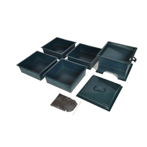  4-poziomowy kompostownik ekologiczny, 42x42x60 cm Lumarko!