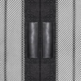  Moskitiery na drzwi, 210 x 100 cm, 2 szt., z magnesem, czarne