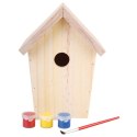  DIY domek dla ptaszków z farbą 14,8x11,7x20 cm KG145 Lumarko!