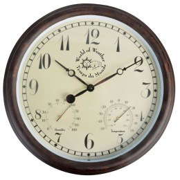  Zegar dworcowy z termo- i higrometrem, 30,5 cm, TF008
