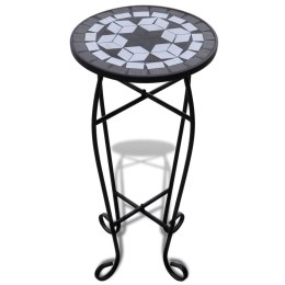 Lumarko Kwietnik, stolik z mozaikowym biało-czarnym blatem