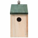  Domki dla ptaków, 4 szt., drewniane, 12 x 12 x 22 cm Lumarko!