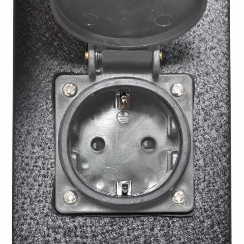  Słupek ogrodowy z gniazdkami i lampą, czarny Lumarko!