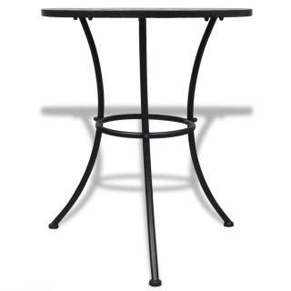  Stolik bistro, terakota i biel, 60 cm, mozaikowy Lumarko!