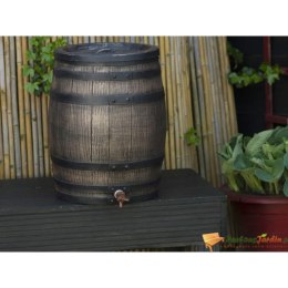  Zbiornik na deszczówkę stylizowany na drewniany, 50 L, brązowy