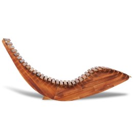 Lumarko Bujany leżak, drewno akacjowe