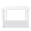  Stół ogrodowy, biały, 101 x 68 x 72 cm, plastikowy Lumarko!