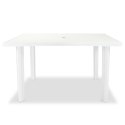  Stół ogrodowy, biały, 126 x 76 x 72 cm, plastikowy Lumarko!