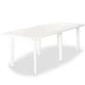  Stół ogrodowy, biały, 210 x 96 x 72 cm, plastikowy Lumarko!