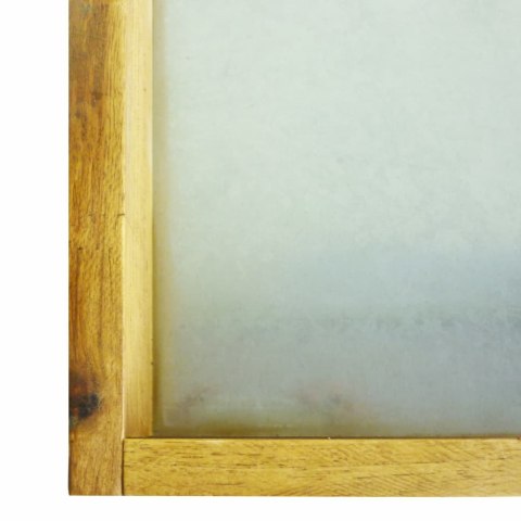  Stolik do roślin z 2 półkami, lite drewno akacjowe i cynk Lumarko!