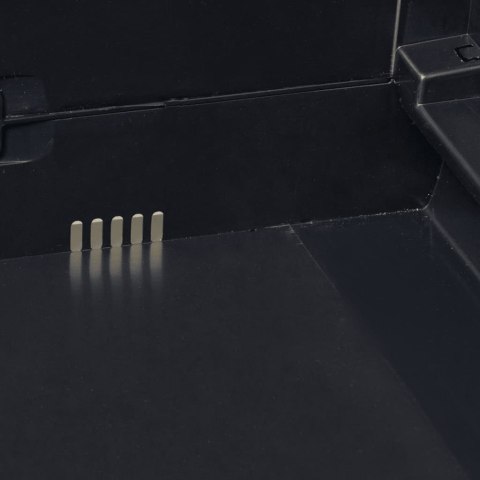  Szafa ogrodowa z 3 półkami, czarno-szara Lumarko!