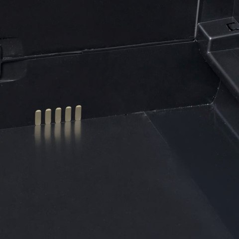  Szafa ogrodowa z 4 półkami, czarna Lumarko!