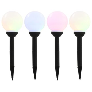  Kuliste lampy solarne do ogrodu, 4 szt., LED, 15 cm, RGB Lumarko!