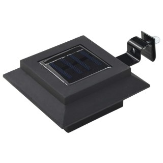  Kwadratowe lampy solarne na zewnątrz, 6 szt, LED, 12 cm, czarne Lumarko!