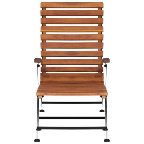  Leżak tarasowy, lite drewno akacjowe Lumarko!