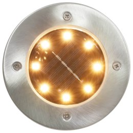  Solarne lampy gruntowe, 8 szt., ciepłe białe LED Lumarko!