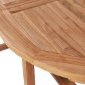  Rozkładany stół ogrodowy, 110-160x80x75 cm, lite drewno tekowe Lumarko!