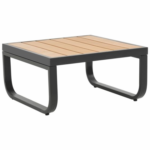  Sofa ogrodowa ze stołem i poduszkami, narożna, aluminium, WPC Lumarko!