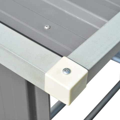  Wiata na drewno, stal galwanizowana, 163 x 83 x 154 cm, szara Lumarko!