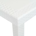  Stół ogrodowy, 150x90x72 cm, plastikowy, biały Lumarko!