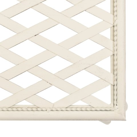  Szezlong ogrodowy, 128 cm, metalowy, antyczna biel Lumarko!