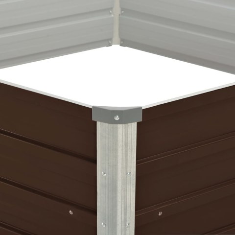  Donica do podniesionej grządki, brązowa, 129x129x46 cm, stal Lumarko!